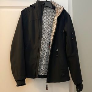 Jacket with hoodie, good for windy and rainy days